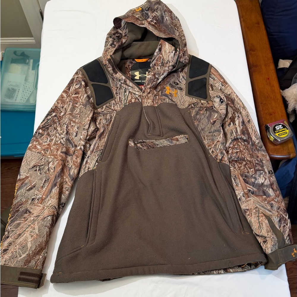 Men’s Under Armour Mossy Oak Duck Blind Skyscraper‎ Hoodie Sz 2XL